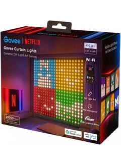 Netflix RGBIC Indoor Curtain Lights with 400 LED, 20000 Hrs For LED Lights, Hands-Free Control By App, Supports Alexa & Google Assistant, 1.5mx1.5m Size | H70BCBA1