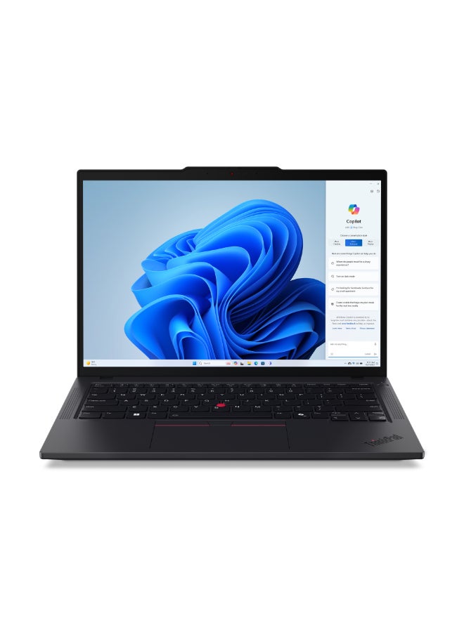 لينوفو - ThinkPad T14 Gen 5 (Upgraded Version) Laptop With 14-Inch WUXGA Display,Core Ultra 7 155H Processor/16GB RAM/512GB SSD/Windows 11 Pro English/Arabic Black - Image 1