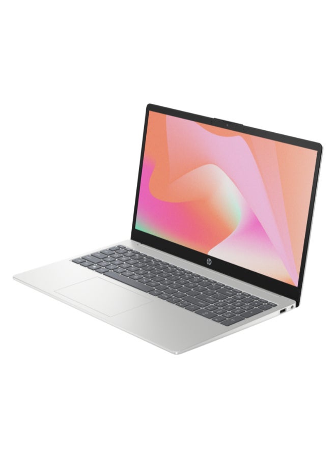 HP - 15 FD0054NE Laptop With 15.6-Inch Display,Core i5 1334U Processor/8GB RAM/512GB SSD/Intel Iris XE Graphics/Free DOS English silver - Image 1