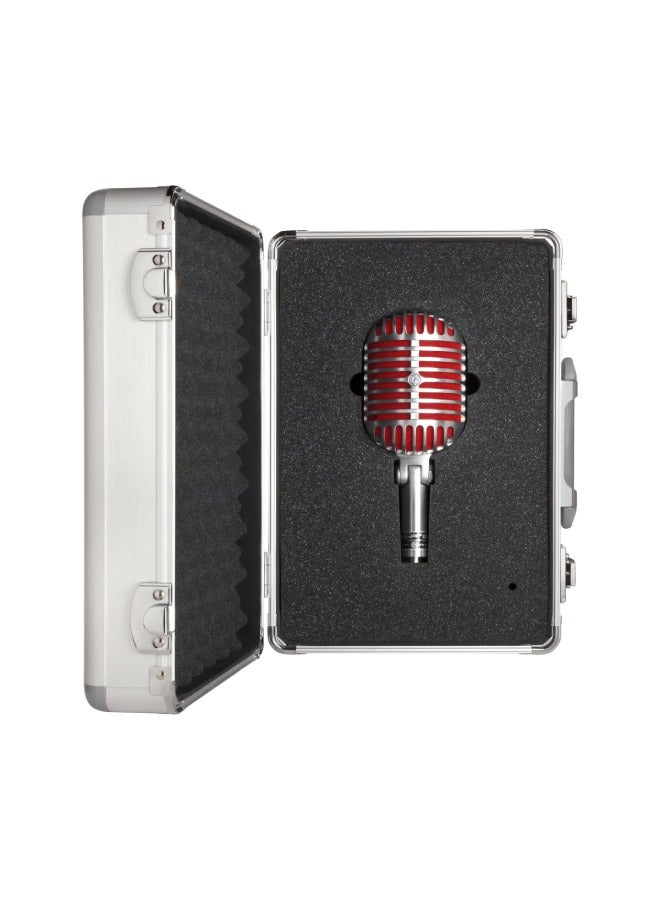Shure 55SH Series II, Unidyne Vocal Microphone, Cardioid Directional Pattern, Classic Design, for Live Performance, Studio & Podcast, Silver 55SH Series II Silver - Image 3
