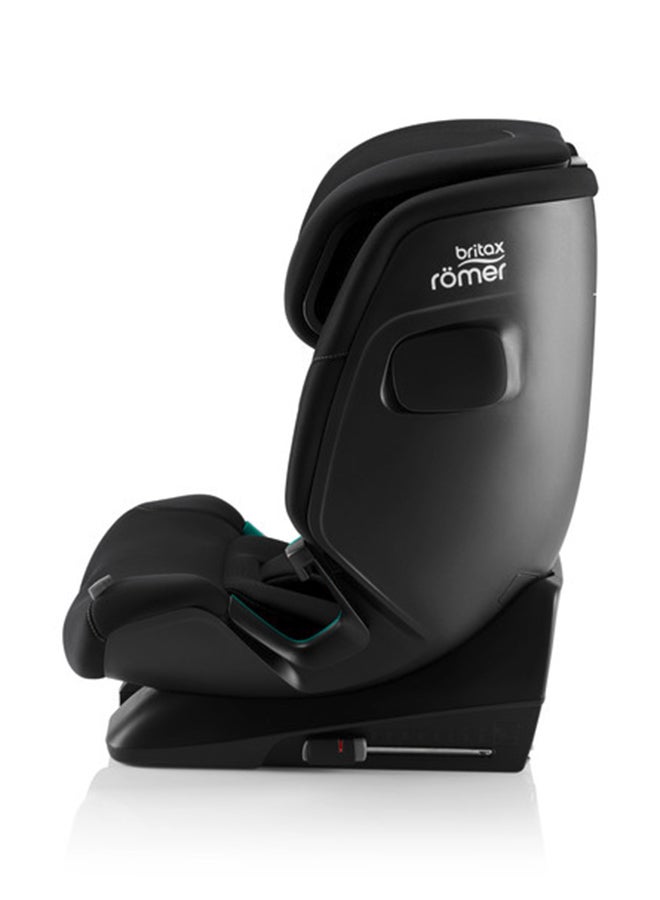 بريتاكس رومر - Advansafix Pro Car Seat For 15 Months To 12 Years, Forward Facing, Isofix 5 point Safety Harness - I-Size Safety Standards - Space Black - Image 1