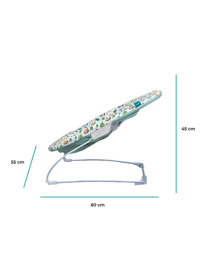 Moon Hop And Lean Bouncer Balance Support Baby Carrier And Crib Infants Baby Swing, Green - Image 3