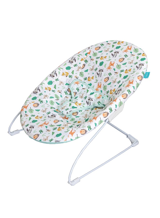 Moon Hop And Lean Bouncer Balance Support Baby Carrier And Crib Infants Baby Swing, Green - Image 1
