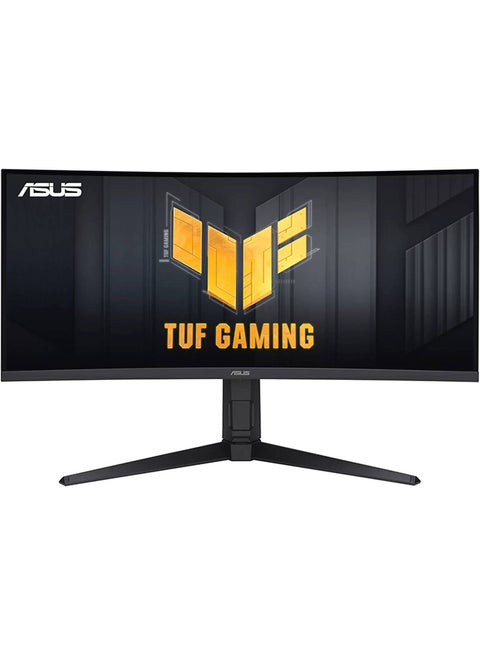 TUF Gaming VG34VQEL1A Curved Monitor, 34" UWQHD VA Display, 100Hz Refresh Rate, 1ms (MPRT) Response Time, AMD FreeSync Technology, Extreme Low Motion Blur (ELMB) Black