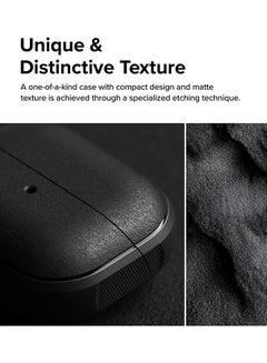 Ringke Onyx Magnetic for Samsung Galaxy Buds 3 Pro/3 Case, Shockproof TPU Non-Slip Texture Cover with Keychain Carabiner Black  - Image 4