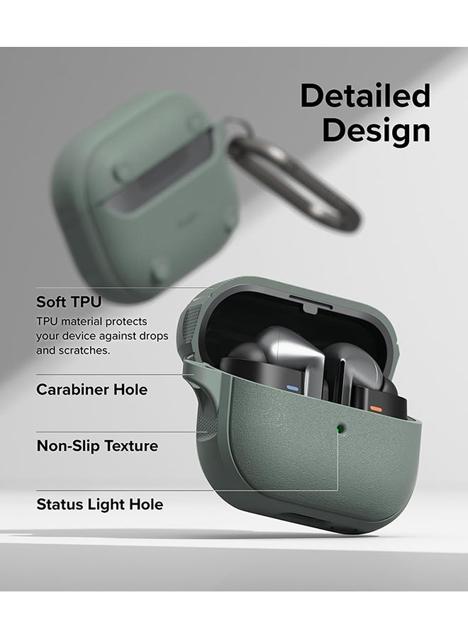 رينجك - جراب Onyx Magnetic لهاتف Samsung Galaxy Buds 3 Pro/3، غطاء من مادة TPU المقاومة للصدمات وغير القابلة للانزلاق مع حلقة مفاتيح - Image 1