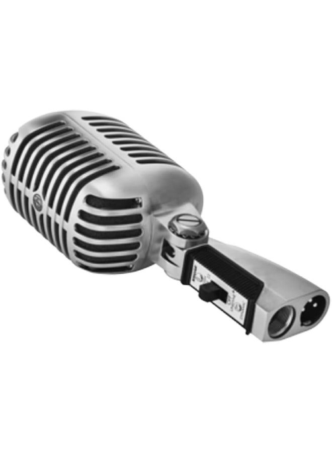 Shure Shure 55SH Series II, Unidyne Vocal Microphone, Cardioid Directional Pattern, Classic Design, for Live Performance, Studio & Podcast, Silver 55SH Series II Silver  - Image 2