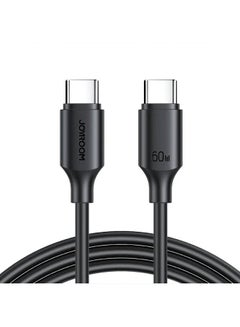 JOYROOM S-A14 Multi-Color Series 60W U Fast Charging Data Cable, Type C to Type C -1.2m Black  - Image 1