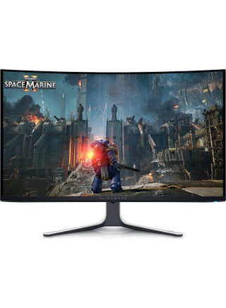 شاشة Alienware 32 بوصة 4K QD-OLED منحنية للألعاب، 4K UHD 3840x2160 @ 240 هرتز، 0.03 مللي ثانية G-to-G، AdaptiveSync & NVIDIA G-Sync، 1 مليار لون، DCI-P3 99% Dolby Vision، DP 1.4 / HDMI 2.1، USB-C - pnsku/N70106021V/45/_/1725437618/1696bc23-bdcc-417e-82e7-8d81fef46592
