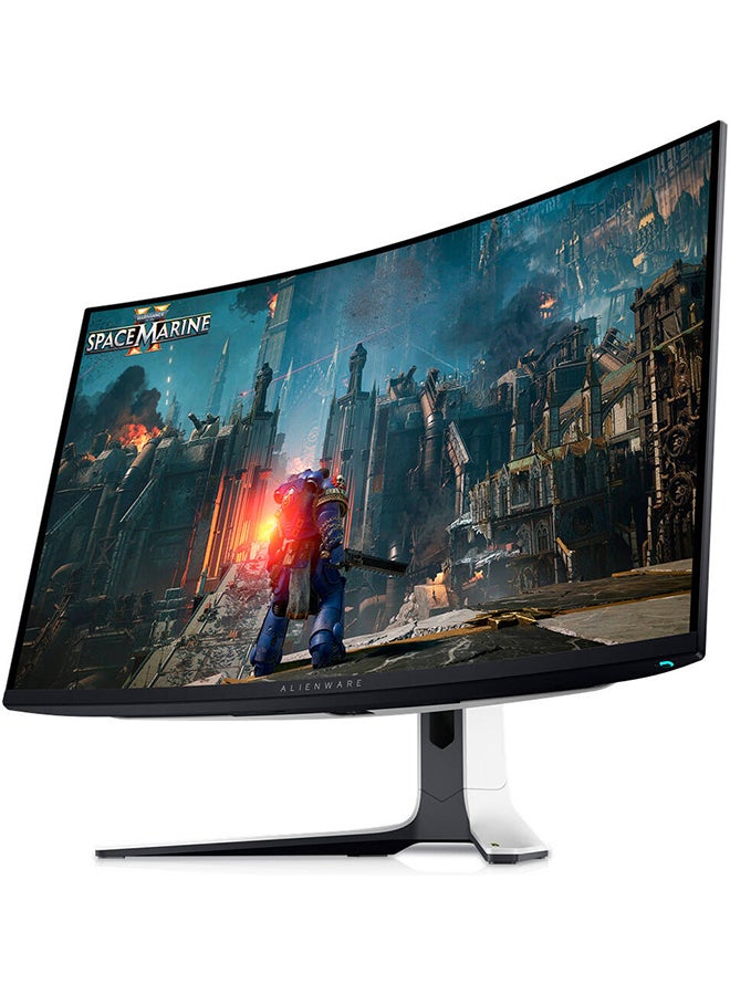 DELL - Alienware AW3225QF 32" 4K QD-OLED Curved Gaming Monitor, 4K UHD 3840x2160 @ 240Hz, 0.03ms G-to-G, AdaptiveSync & NVIDIA G-Sync, 1Bn Colors, DCI-P3 99% Dolby Vision, DP 1.4 / HDMI 2.1, USB-C Black - Image 1