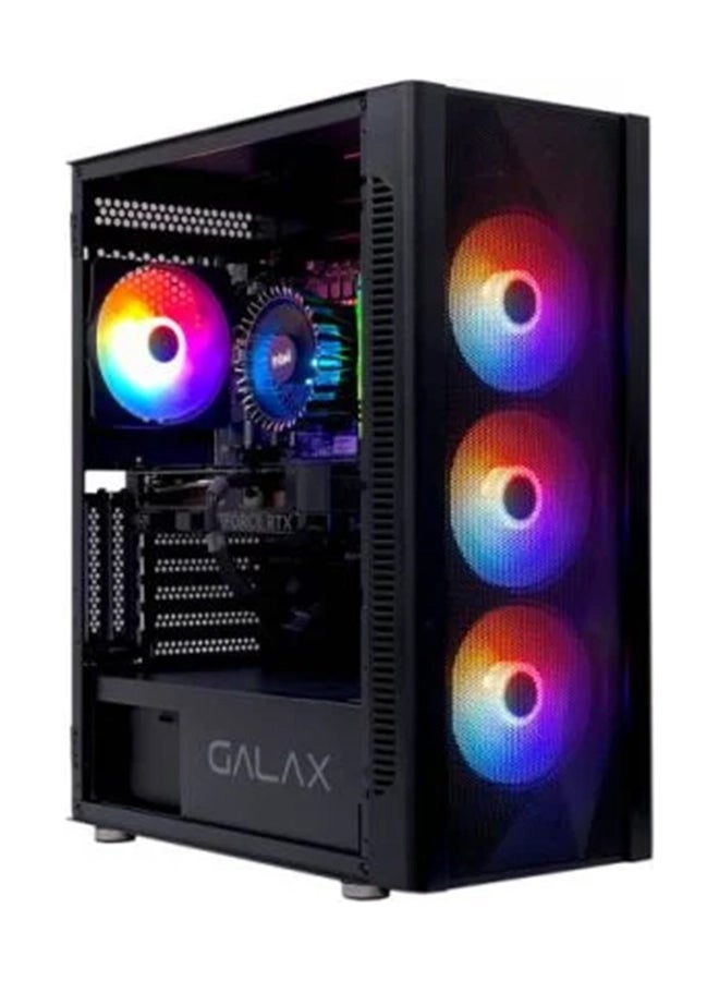 Gaming PC Bundle with 40 Series GPU: Intel Core i5 14400F, Nvidia RTX 4060 OC 8GB, 32 RAM 3200Mhz, 1TB SSD, 650W PSU + 24 Inch 144Hz Monitor + Gaming Keyboard Mouse & Headset, Wi-Fi, Win 11 Black