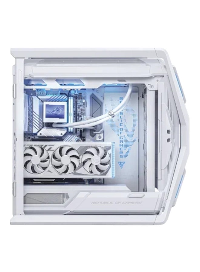 ASUS - White Edition Design PC, With ASUS TUF VG27AQML1A-W 240Hz Monitor, Powered by ASUS AMD Ryzen 9 9900X, 64 GB RAM, RTX 4080 Super 16GB White - Image 1