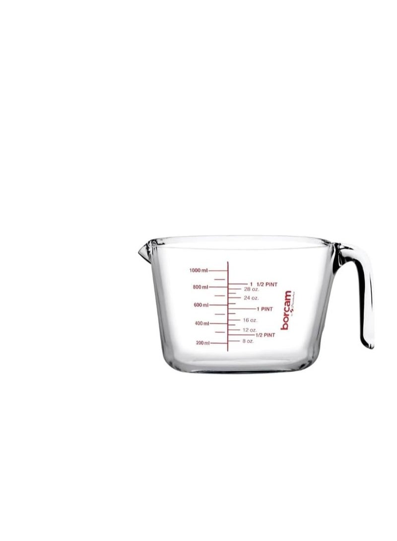 Pasabahce - Pasabahce Borcam Mix &Prep Measuring Cup 1000 ml -Turkey Made - Image 1