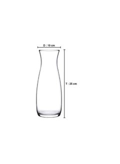 Pasabahce Pasabahce Amphora Glass Bottle 1180ml 1 Pc, Transparent With Red Cover-Turkey Made  - Image 3