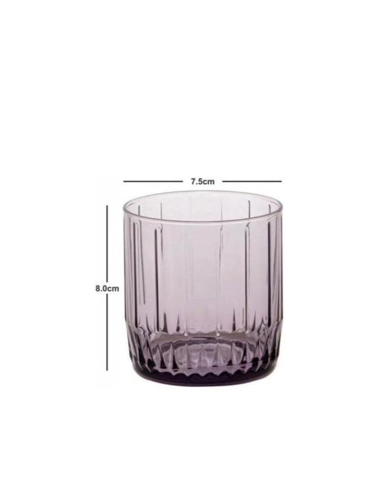 Pasabahce Pasabahce Juice and Water Cups Set of 6 – Leia- 270 ml-Purple color – Turkey Origin - Image 3