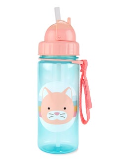 Skip Hop Zoo Straw Bottle - Cat  - Image 1