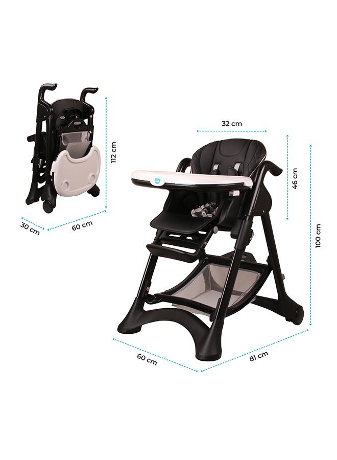 مون Trestle Foldable Baby Feeding And Dinning Highchair  - Image 2