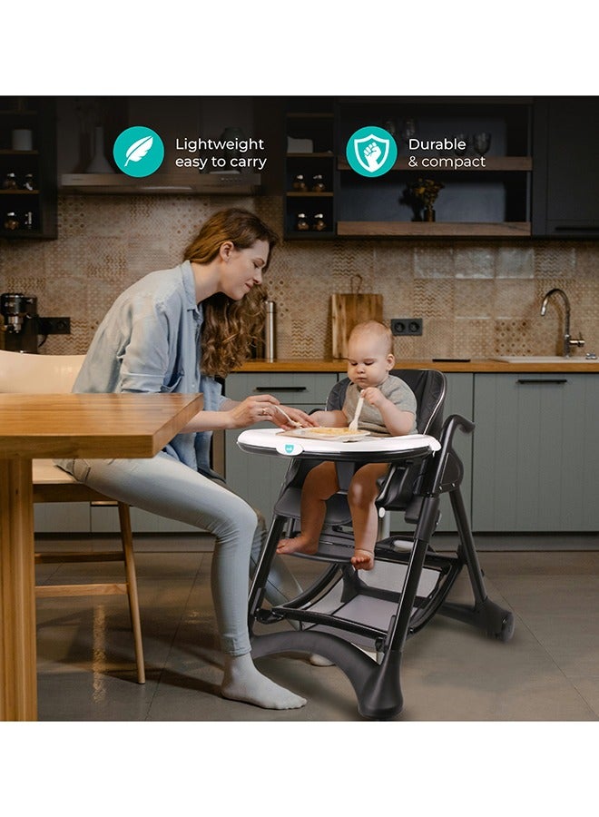 مون - Trestle Foldable Baby Feeding And Dinning Highchair - Image 1