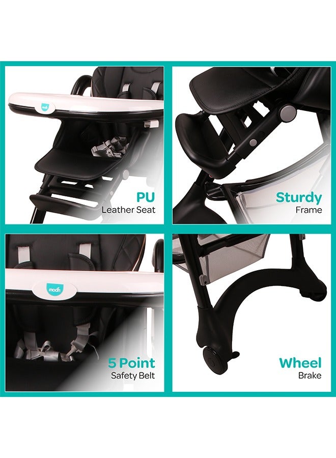مون - Trestle Foldable Baby Feeding And Dinning Highchair - Image 1