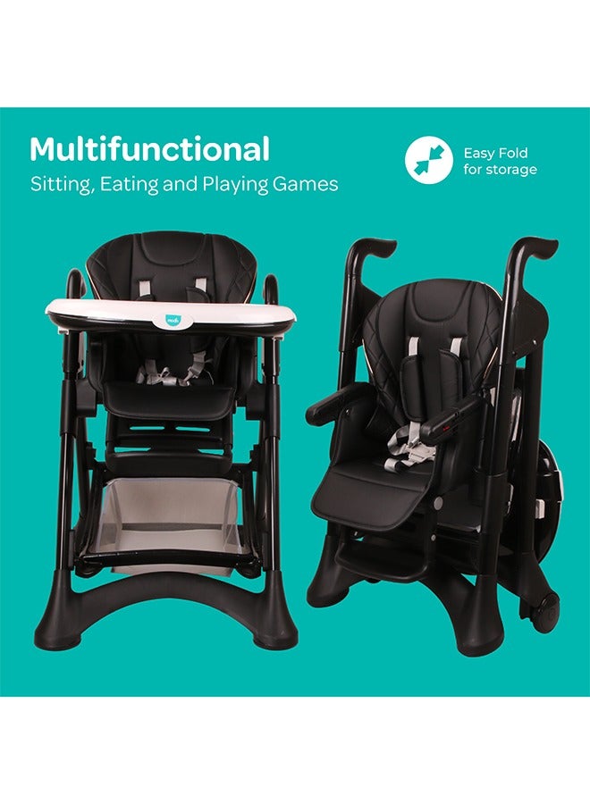 مون Trestle Foldable Baby Feeding And Dinning Highchair  - Image 5