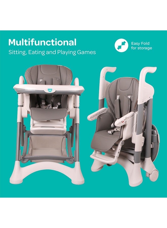 مون Trestle Foldable Baby Feeding And Dinning Highchair  - Image 5