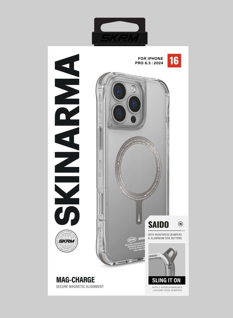 Skinarma SAIDO Mag-Charge For iPhone 16 Pro / 6.3 Titanium - Image 3