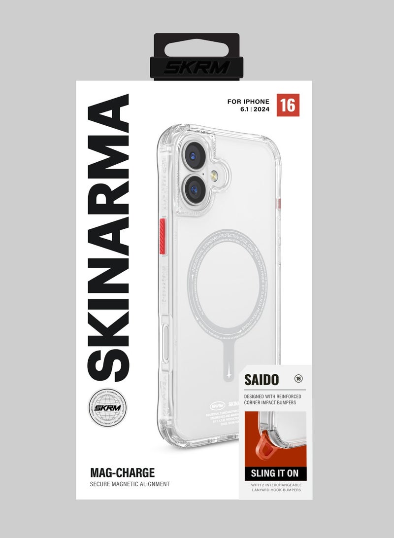 Skinarma SAIDO Mag-Charge For iPhone 16 / 6.1 Clear - Image 2