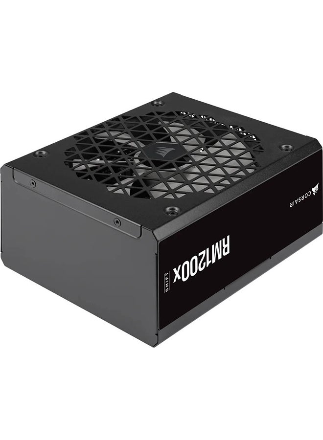 CORSAIR RM1200x Shift Fully Modular ATX Power Supply, 1200W Power, 80 Plus Gold, Modular Side Interface, ATX 3.0 & PCIe 5.0 Compliant, Zero RPM Fan Mode, 105°C-Rated Capacitors, Black | CP-9020254-UK Black  - Image 1
