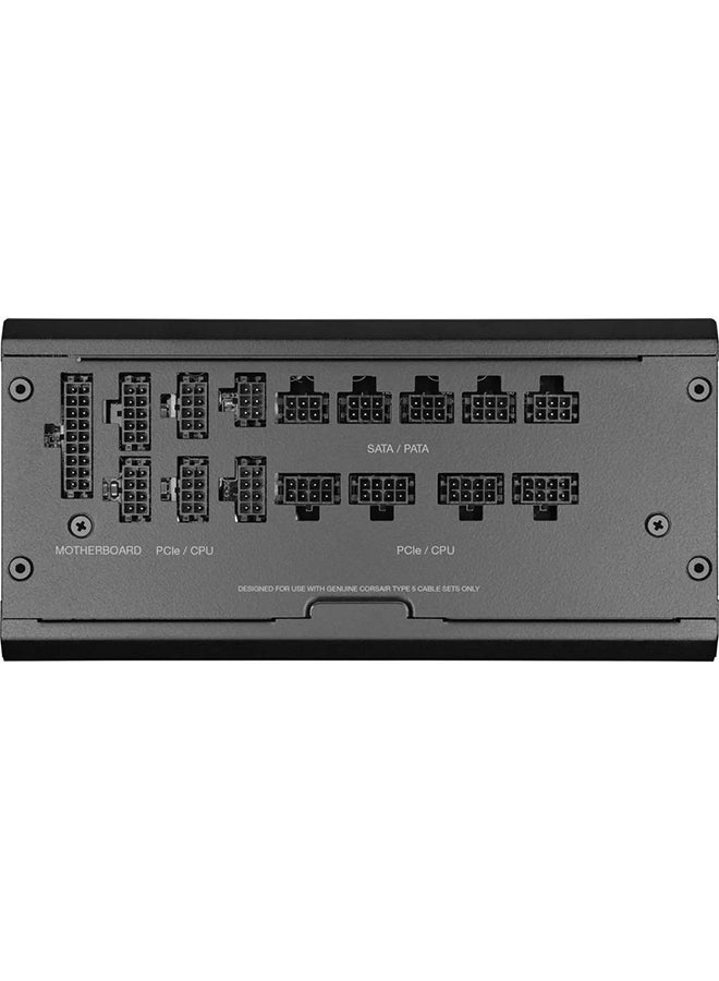 كورسير - مزود طاقة ATX RM1200x Shift Fully Modular بقوة 1200 وات، 80 Plus Gold، واجهة جانبية معيارية، متوافق مع ATX 3.0 وPCIe 5.0، وضع المروحة Zero RPM، مكثفات مصنفة عند 105 درجة مئوية، أسود | CP-9020254-UK - Image 1