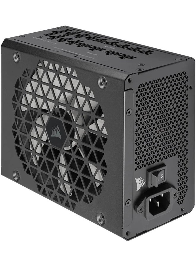 CORSAIR RM1200x Shift Fully Modular ATX Power Supply, 1200W Power, 80 Plus Gold, Modular Side Interface, ATX 3.0 & PCIe 5.0 Compliant, Zero RPM Fan Mode, 105°C-Rated Capacitors, Black | CP-9020254-UK Black  - Image 2