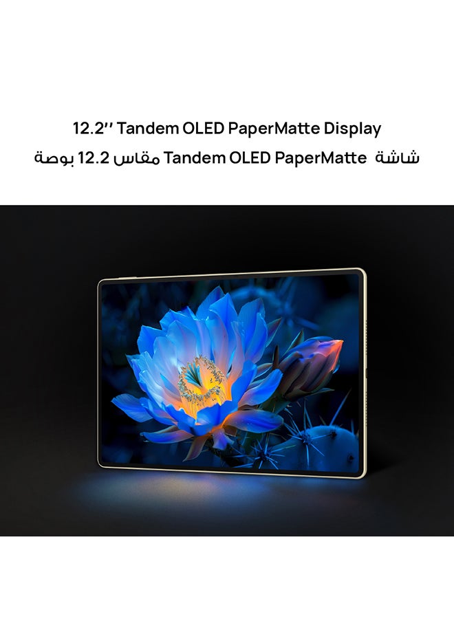 MatePad Pro With 12.2 Inch Tablet Paper Matte Edition Premium Gold 12GB RAM 512GB Wifi - Middle East Version With White Keyboard Inbox - pnsku/N70106117V/45/_/1725436866/e66dd7d8-eab6-4502-aaf4-fbbf0291a838