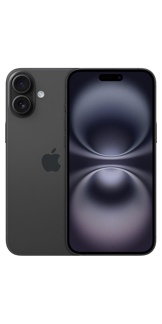 ابل  آيفون 16 سعة 128 جيجابايت باللون الأسود 5G مع FaceTime - النسخة الدولية - Image 1