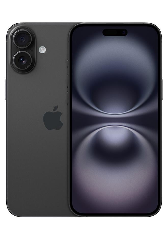ابل  آيفون 16 سعة 128 جيجابايت باللون الأسود 5G مع FaceTime - النسخة الدولية - Image 1