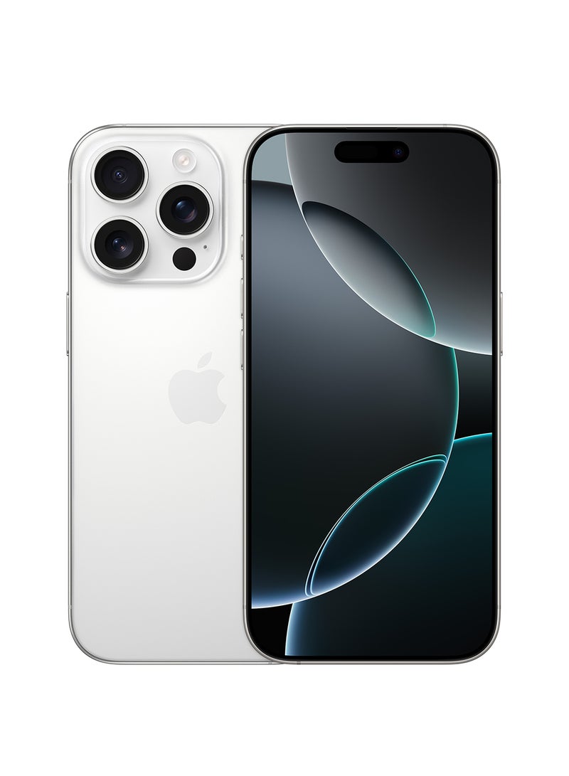 Apple - iPhone 16 Pro Physical Dual Sim 256GB White Titanium 5G Without FaceTime - Image 1