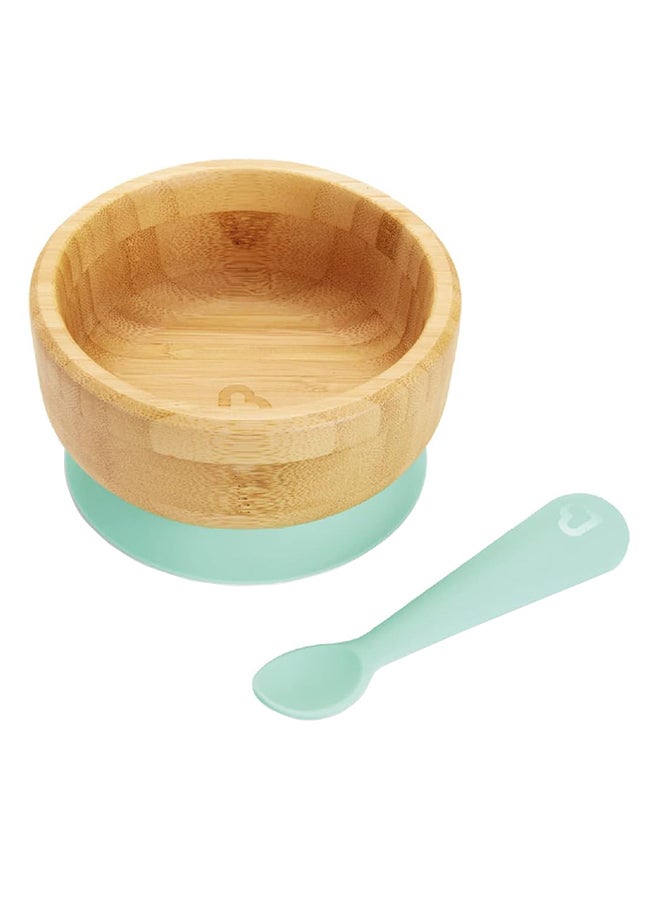 Munchkin - Bambou Bowl Plus Spoon Set, 6 Months And Above - Image 1