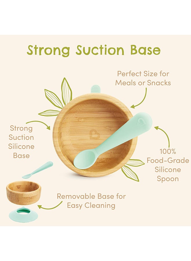 Munchkin - Bambou Bowl Plus Spoon Set, 6 Months And Above - Image 1