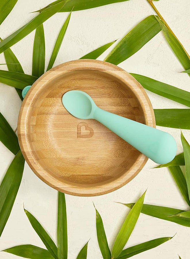 Munchkin - Bambou Bowl Plus Spoon Set, 6 Months And Above - Image 1