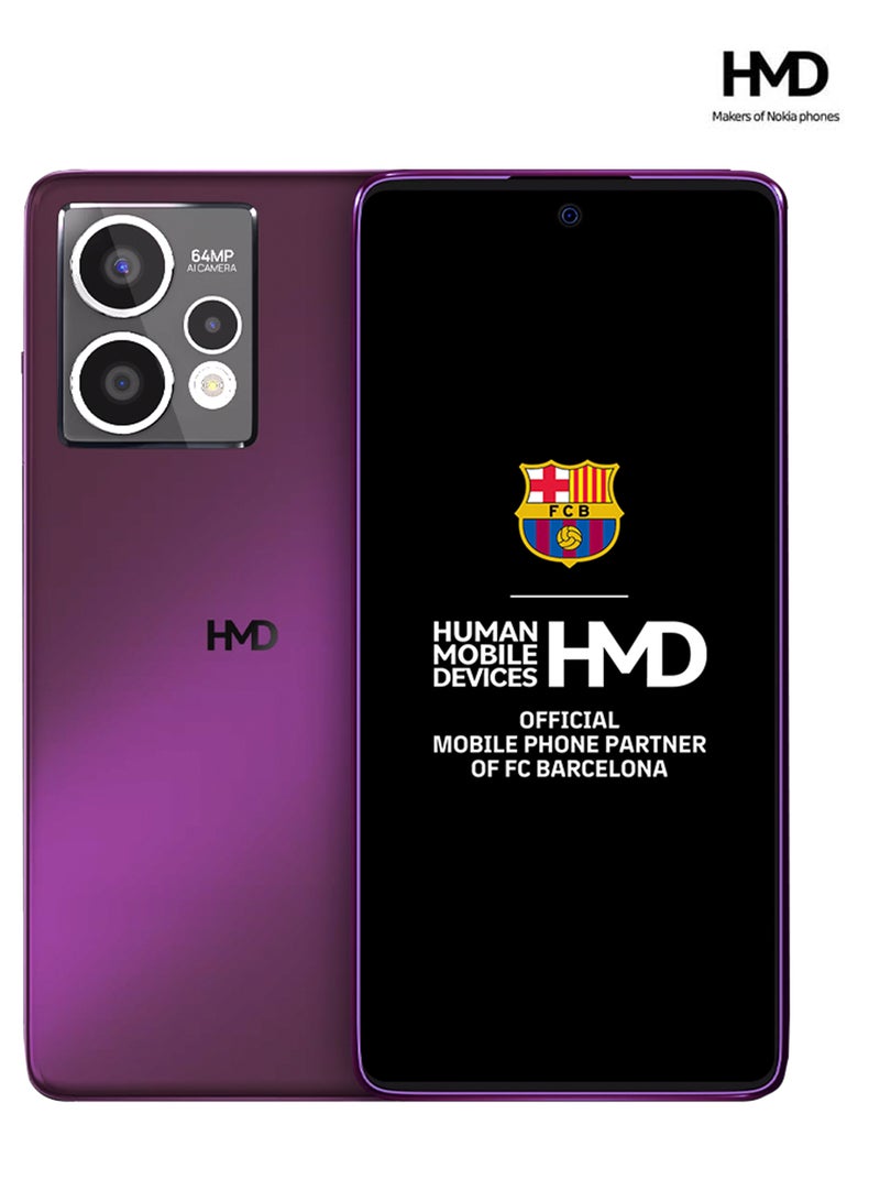 HMD - Crest Max 5G Dual Sim Deep Purple 8+8GB RAM 256GB - Middle East Version - Image 1