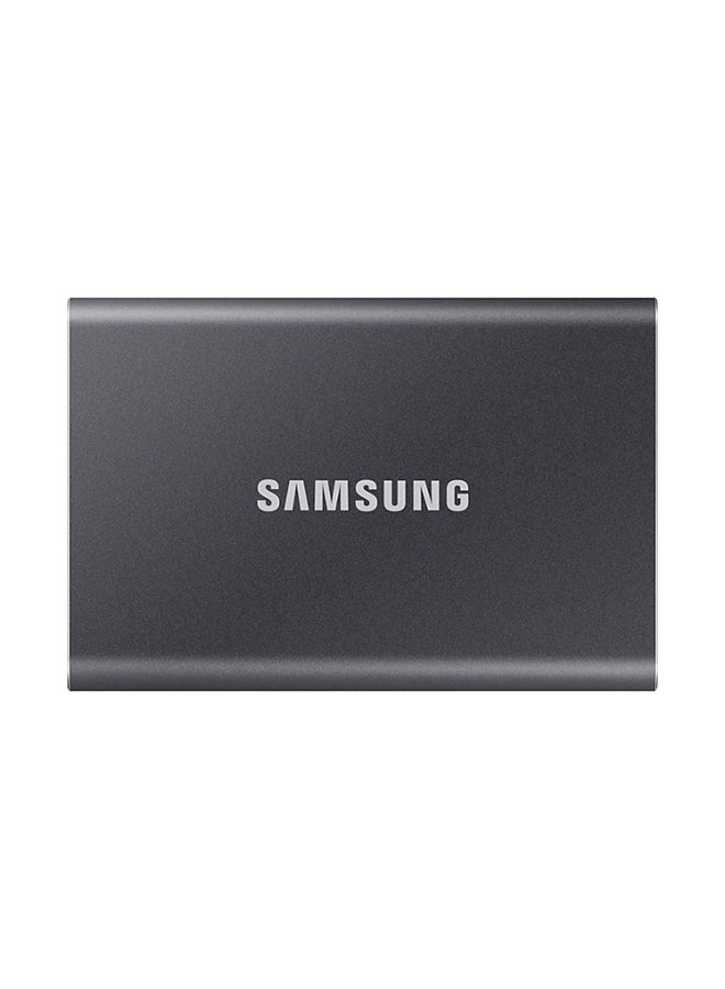 T7 1TB USB 3.2 Gen.2 Portable SSD, Up to 1,050MB/sec Read & Up to 1,000 MB/sec Write Speeds, 256-Bit AES Hardware Encryption, AES 256-Bit,Titanium 1 TB