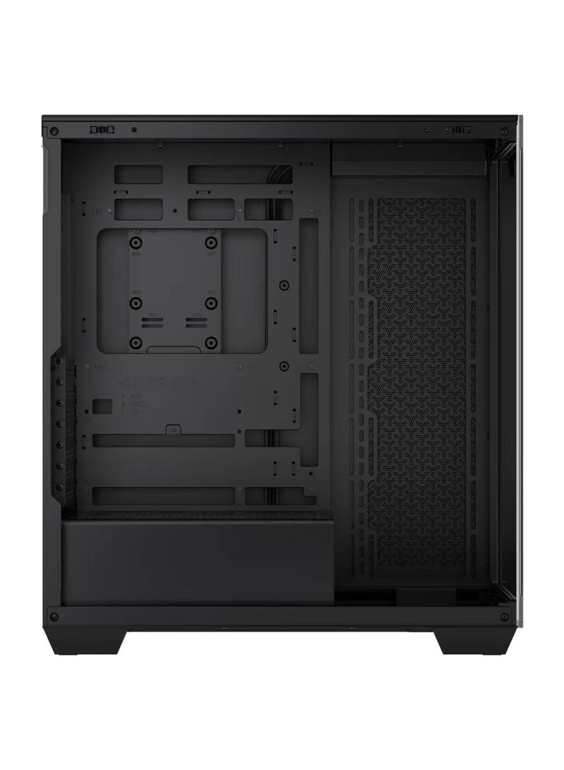 CORSAIR 3500XD Mid-Tower Computer Case, Up to 360mm Radiator & 10x Fan Support, Tempered Glass Case Window, 1x Type-C, 2x Type-A & Audio In/Out Interface Black  - Image 3