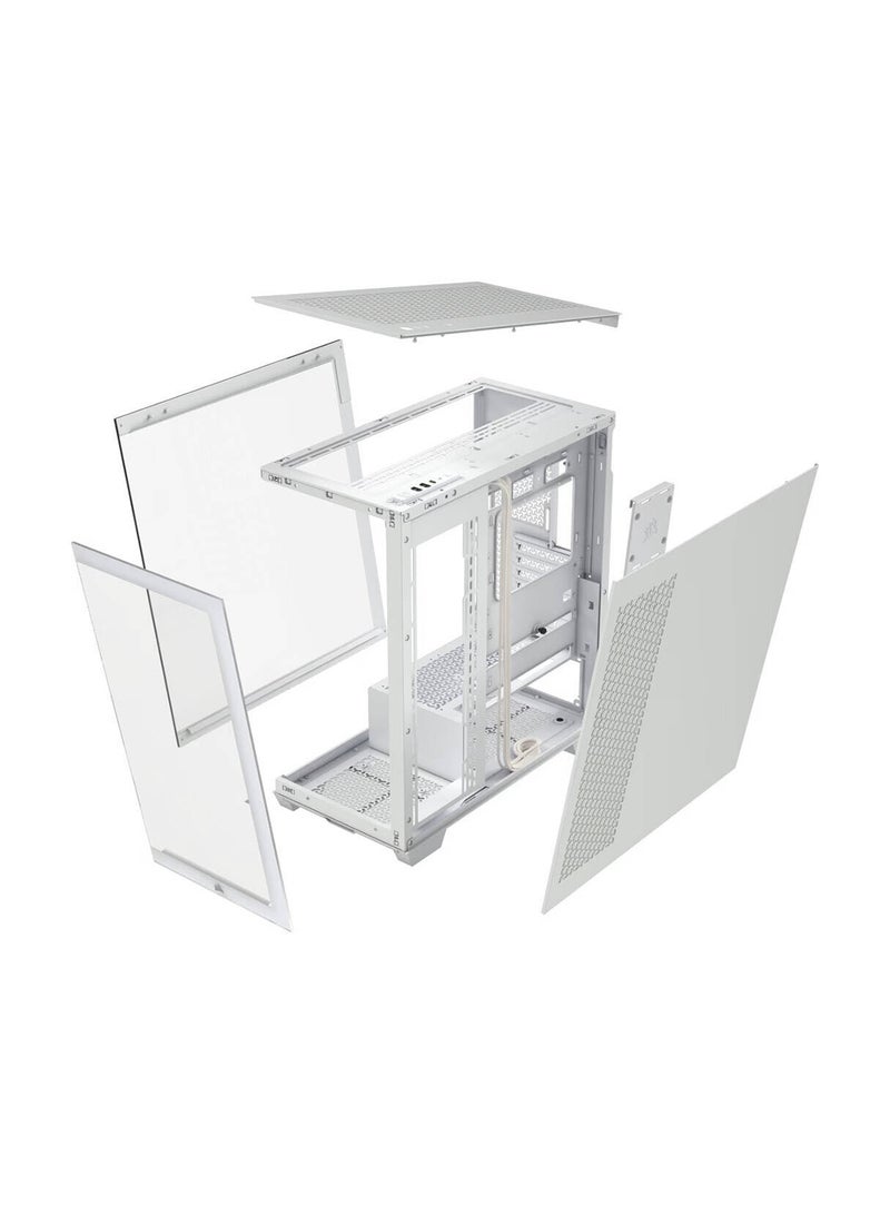 CORSAIR - 3500D Mid-Tower Computer Case, Up to 360mm Radiator & 10x Fan Support, Tempered Glass Case Window, 1x Type-C, 2x Type-A & Audio In/Out Interface White - Image 1