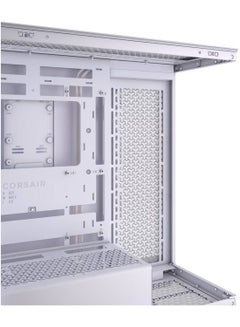 CORSAIR 3500D Mid-Tower Computer Case, Up to 360mm Radiator & 10x Fan Support, Tempered Glass Case Window, 1x Type-C, 2x Type-A & Audio In/Out Interface White  - Image 2