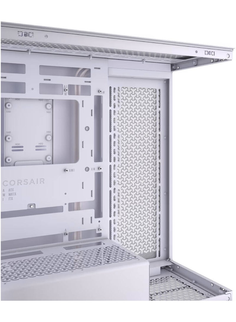 CORSAIR - 3500D Mid-Tower Computer Case, Up to 360mm Radiator & 10x Fan Support, Tempered Glass Case Window, 1x Type-C, 2x Type-A & Audio In/Out Interface White - Image 1
