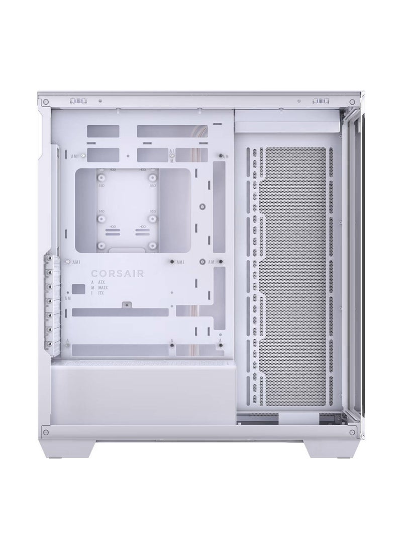 CORSAIR - 3500D Mid-Tower Computer Case, Up to 360mm Radiator & 10x Fan Support, Tempered Glass Case Window, 1x Type-C, 2x Type-A & Audio In/Out Interface White - Image 1