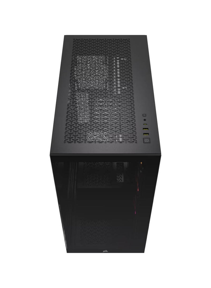 CORSAIR 3500X aRGB Mid-Tower Computer Case, 3x Pre-installed RS120 ARGB Fans, Up to 360mm Radiator & 10x Fan Support, Tempered Glass Window, 1x Type-C, 2x Type-A & Audio In/Out Black  - Image 2