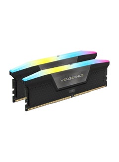 كورسير VENGEANCE RGB 32GB (2x16GB) DDR5 288-Pin Dual Channel Desktop Memory Kit, 6800 MHz Tested Speed, 40-50-50-110 Latency, Intel XMP 3.0 Chipset, Overclock PMIC, Black  - Image 2