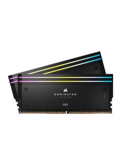 كورسير Dominator Titanium 32GB (2x16GB) DDR5 RGB Desktop Memory Kit, 7200MHz Memory Speed, CL34 CAS Latency, 1.45V Memory Voltage, 288 Pin, Intel XMP 3.0, Black  - Image 1