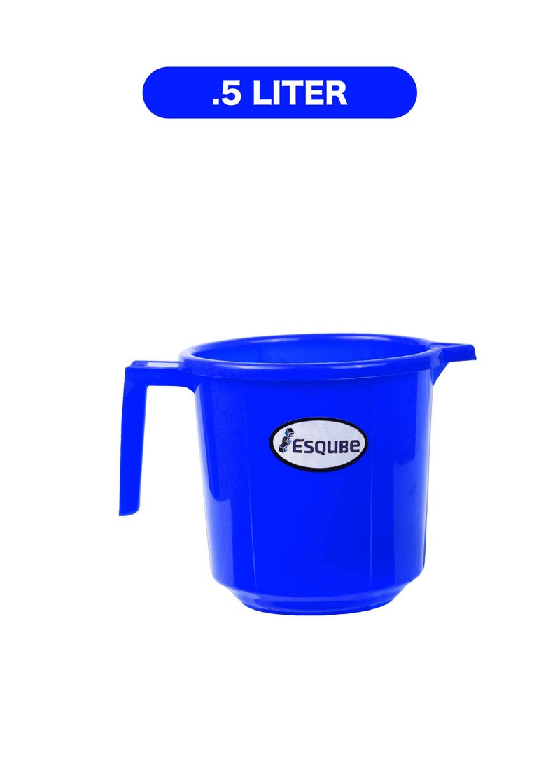 ESQUBE Esqube Oasis Plastic Mug With Handle 500ML Blue 10cm  - Image 3