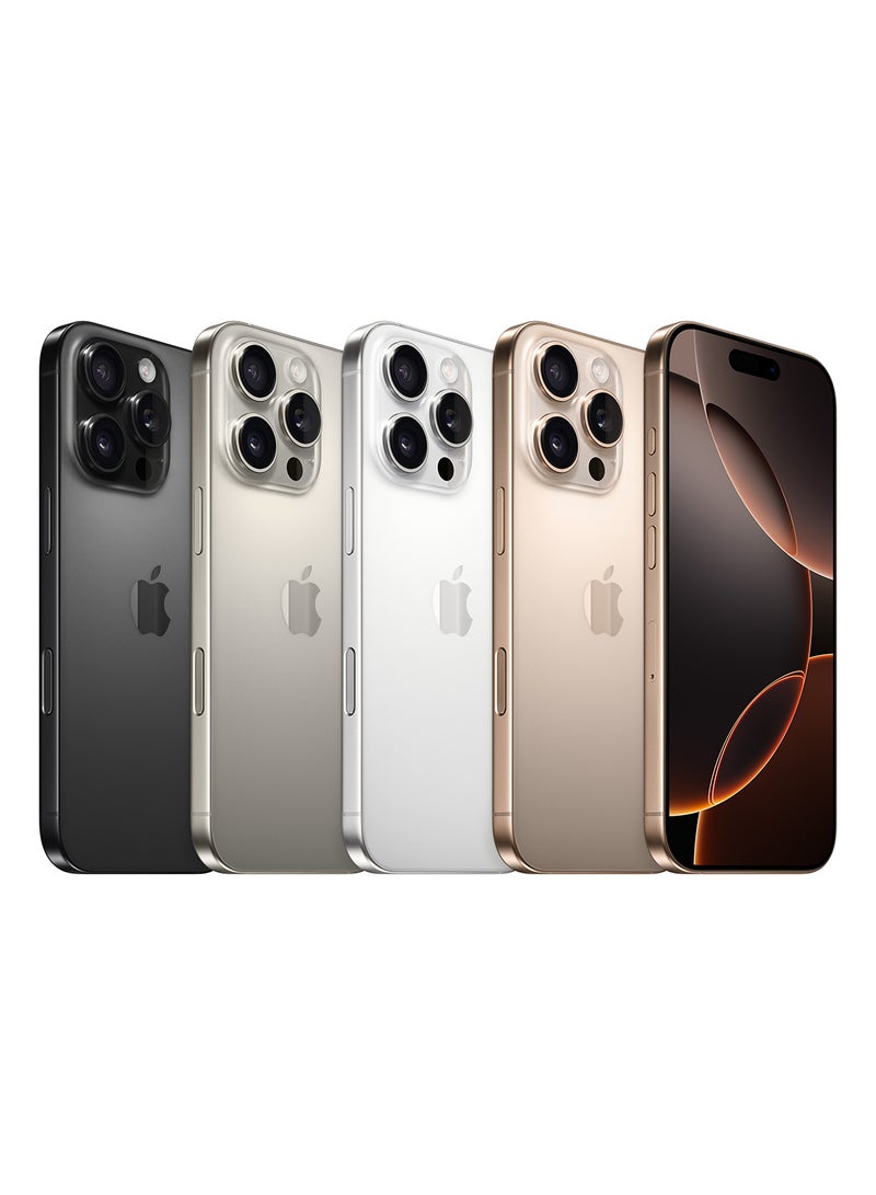 Apple - iPhone 16 Pro Max Physical Dual SIM 256GB Desert Titanium 5G Without FaceTime - Image 1
