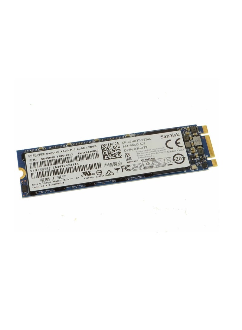Sandisk Original Imported Used With Health 100% X400 M.2 SATA Solid State Drive SSD SD8SN8U-128G-1012 Dell 3HD3T 128 GB  - Image 3